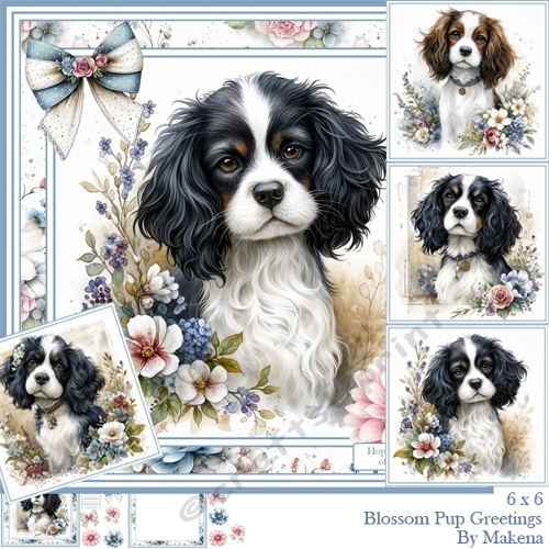 Blossom Pup Greetings