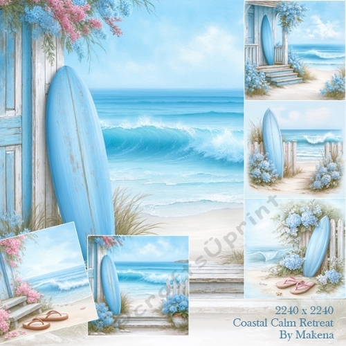 Coastal Calm Retreat – Card Fronts