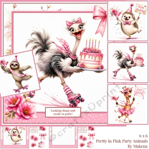 Pretty in Pink Party Animals