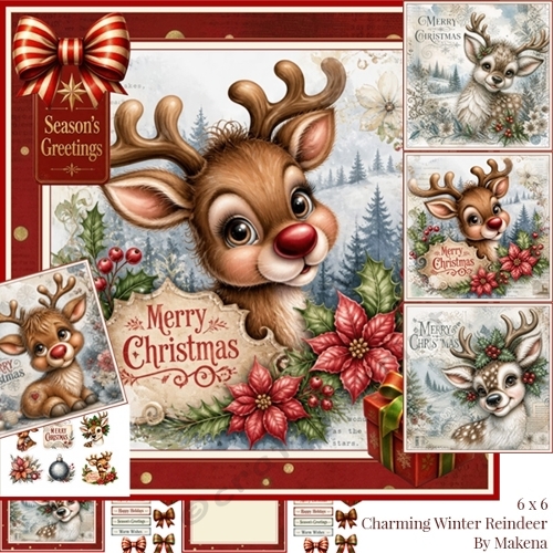 Charming Winter Reindeer