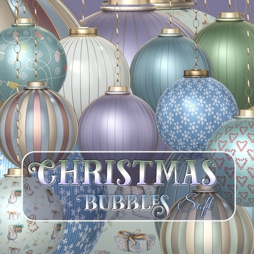 Christmas Bubbles Soft colors