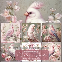 Vintage Birds backgrounds