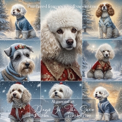 Cute Dogs In The Snow backgrounds