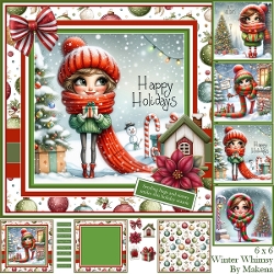Winter Whimsy Greetings 6 x 6