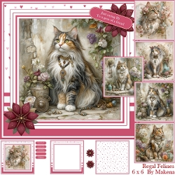 Regal Felines 6 x 6