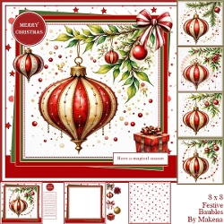 Festive Baubles 8 x 8