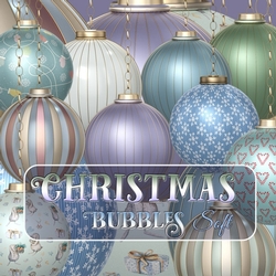 Christmas Bubbles Soft colors
