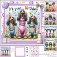 Furry Friends Birthday Wishes 8 by 8