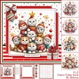 8 x 8 Festive Feline Stack