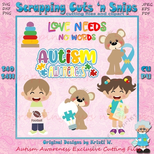 Autism Awareness Exclusive Cutting Files