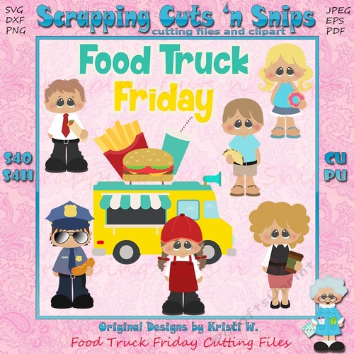 Food Truck Friday Cutting Files