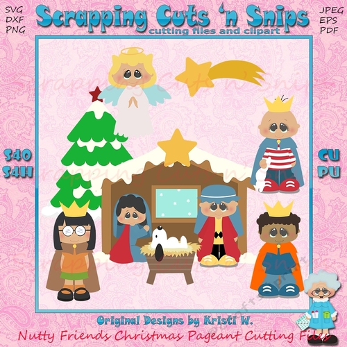 Nutty Friends Christmas Pageant Cutting Files