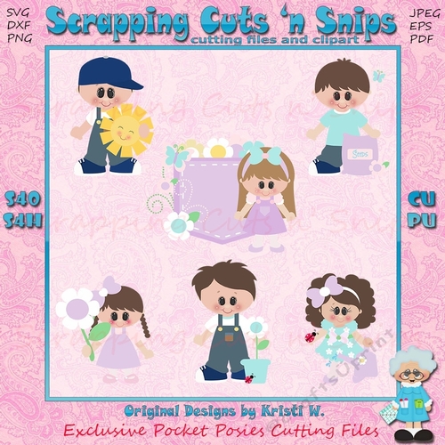 Exclusive Pocket Posies Cutting Files