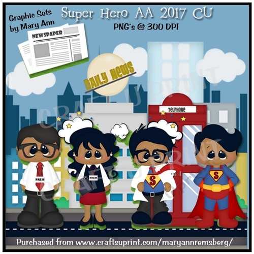 Super Hero 2017 AA CU Print CU