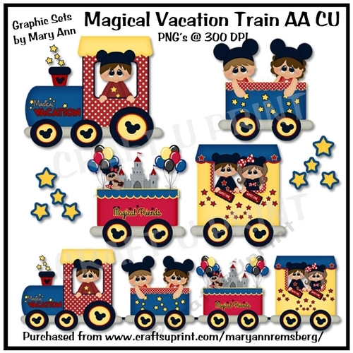 Magical Vacation Train AA CU Print CU