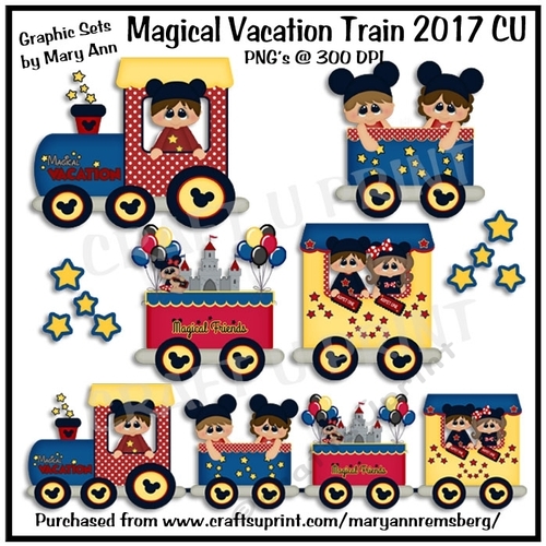Magical Vacation Train CU Print CU