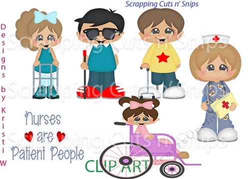 We Love Children With Disabilities ClipArt
