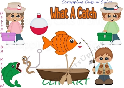 A Fishing We Will Go ClipArt
