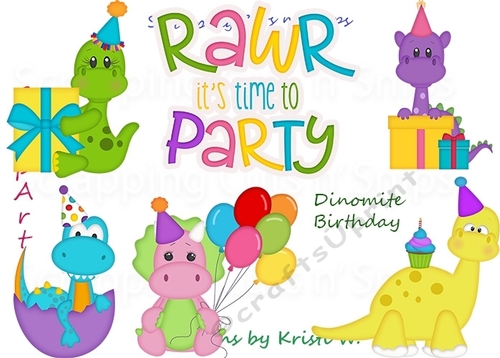 Dinomite Birthday ClipArt