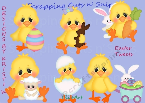 Easter Tweets ClipArt