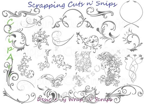 Flourishes Chromium ClipArt