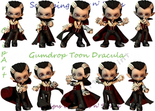 Gumdrop Toon Dracula ClipArt