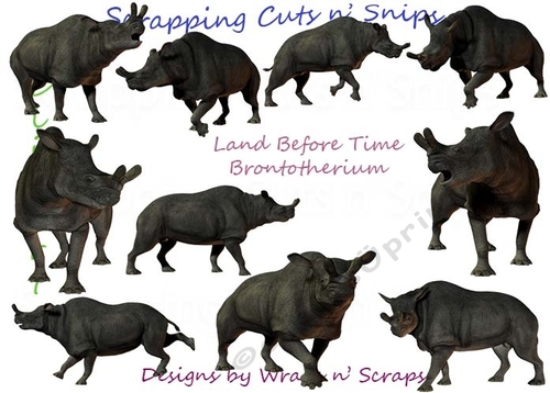 Land Before Time: Brontotherium ClipArt
