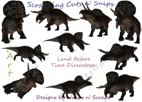Land Before Time: Diceratops ClipArt