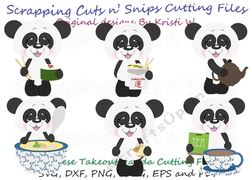 Chinese Takeout Panda Cutting Files