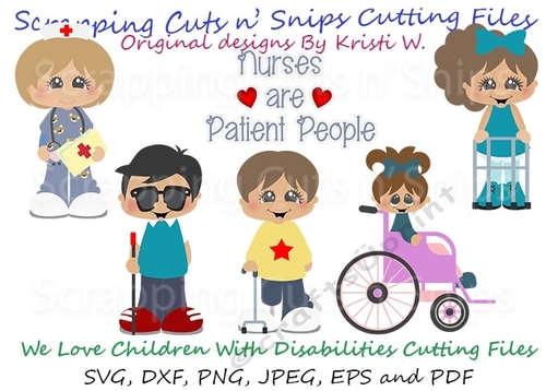 We Love Children With Disabilities Cutting Files