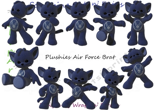 Plushies: Air Force Brat ClipArt