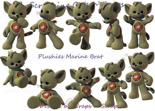 Plushies: Marine Brat ClipArt