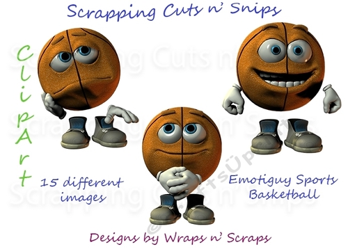 Emotiguy: Sports Basketball ClipArt