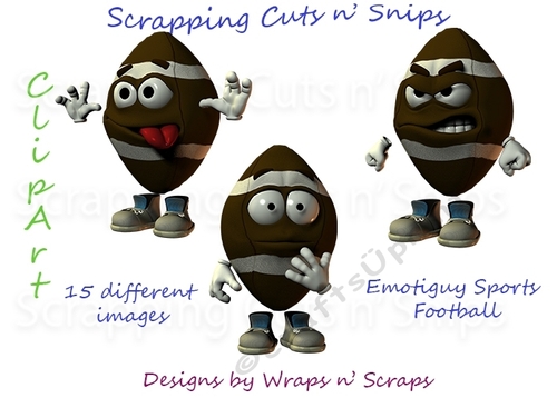 Emotiguy: Sports Football ClipArt