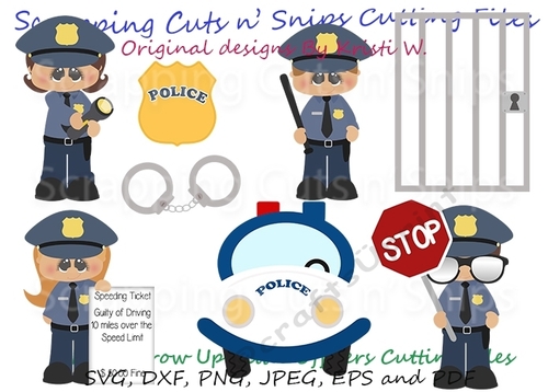When I Grow Up Little Officers Cutting Files