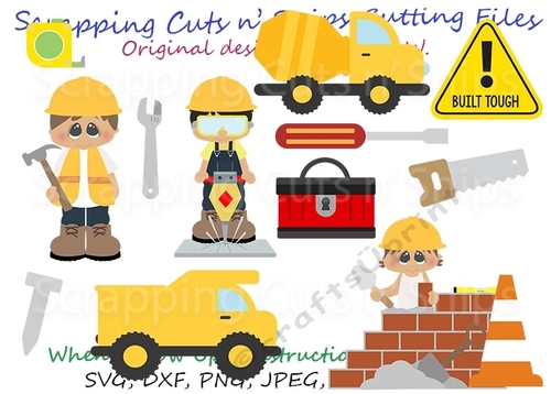 When I Grow Up Construction Cutting Files