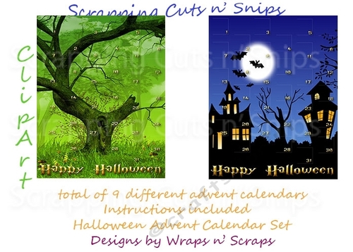 Halloween Advent Calendar Set