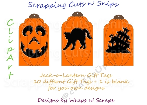 Jack-o-Lantern Gift Tags
