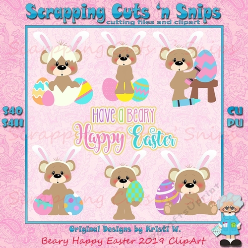 Beary Happy Easter 2019 ClipArt