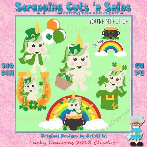 Lucky Unicorns 2018 ClipArt