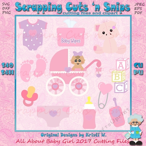 All About Baby Girl 2017 Cutting Files