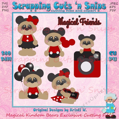 Magical Kingdom Bears Exclusive Cutting Files