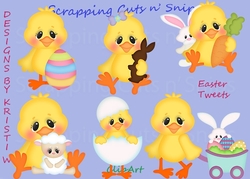 Easter Tweets ClipArt
