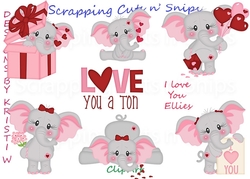 I Love You Ellies ClipArt