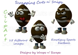 Emotiguy: Sports Football ClipArt