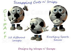 Emotiguy: Sports Soccer ClipArt