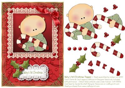 Baby's 1st Christmas Topper