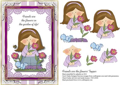 Friends Are the Flowers -  Topper