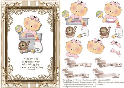Babies Bring Joy Topper