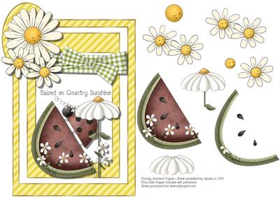 Country Sunshine Card Topper